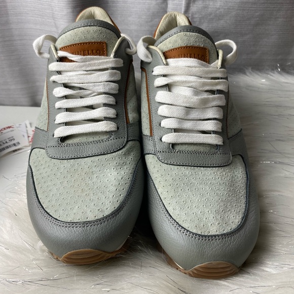 🆕️ Brunello Cucinelli Grey Suede Shoes - Picture 10 of 12